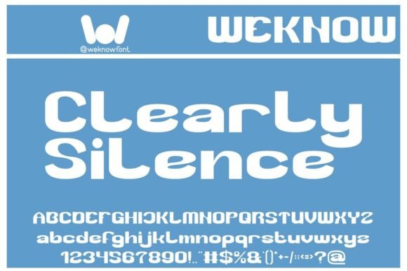 Clearly Silence: A Display Font That Commands Attention