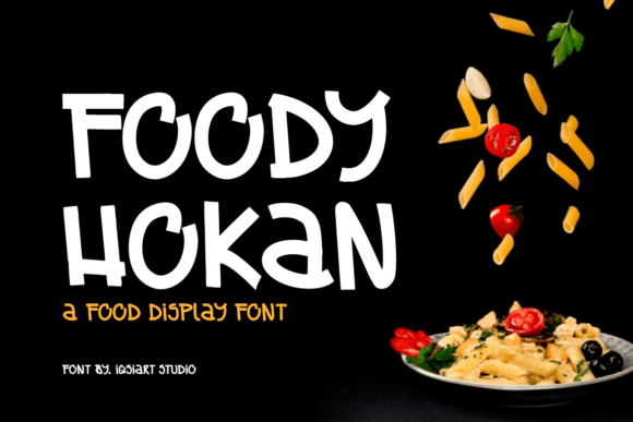 Foody Hokan: A Bold Display Font for Editorial Creators