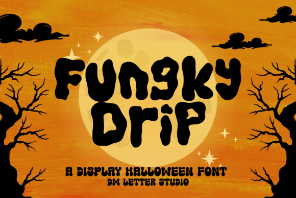 Fungky Drip Font: A Display Typeface with Spooky Charm