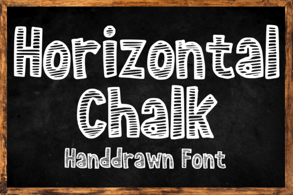Horizontal Chalk: A Display Font for Digital Design and Branding