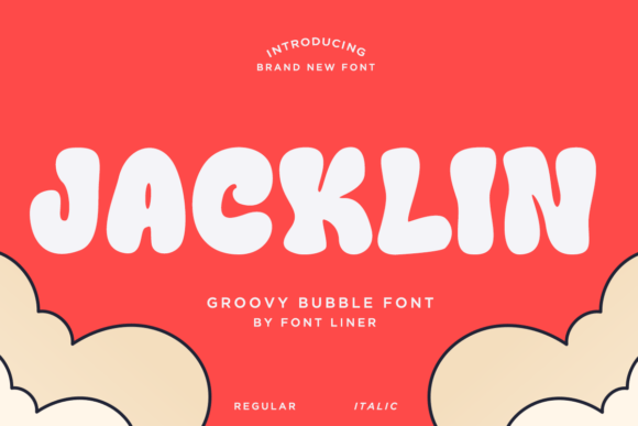 Jacklin - Groovy Bubble: A Playful Display Font for Handmade Products