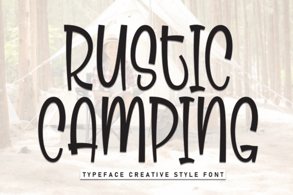 Rustic Camping: A Versatile Display Font for Editorial Design