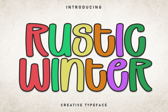 Rustic Winter: A Timeless Display Font for Editorial Design