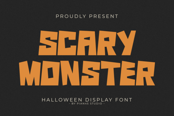 Scary Monster: A Bold Display Font for Small Business Branding