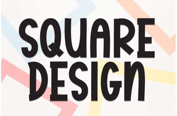 Square Design: A Casual Display Font That Brings Warmth to Branding