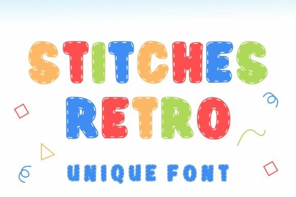 Stitches Retro: A Playful Font for Editorial Design
