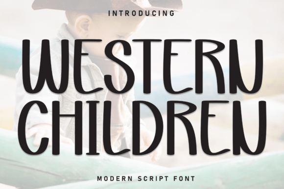 Western Children Display Font for Editorial Design and Publishing